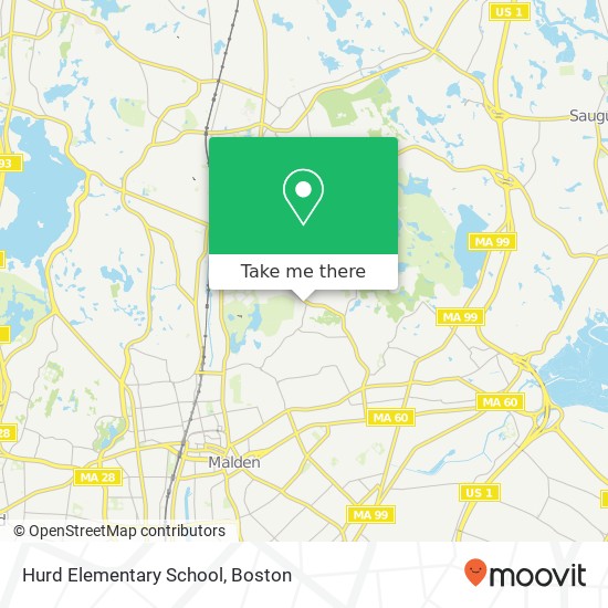 Hurd Elementary School map
