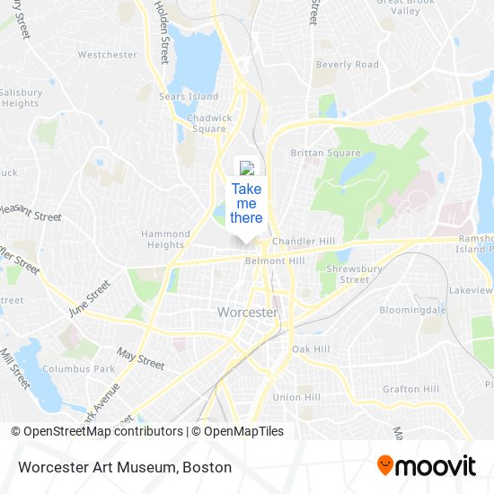 Worcester Art Museum map
