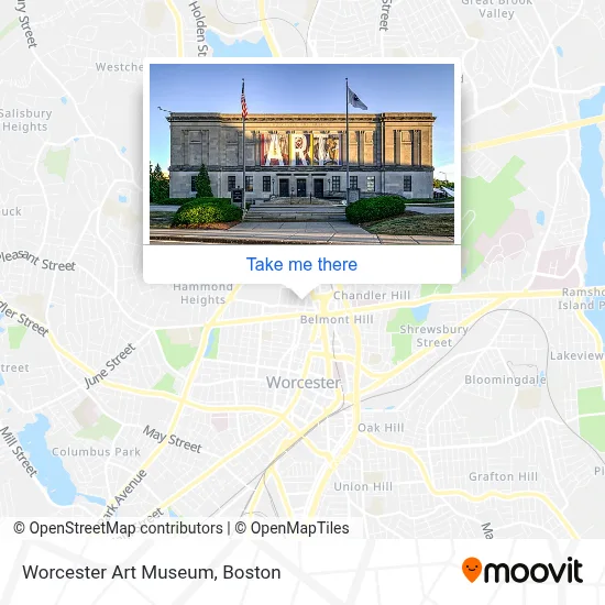 Worcester Art Museum map
