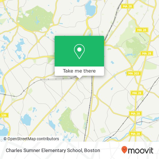 Charles Sumner Elementary School map