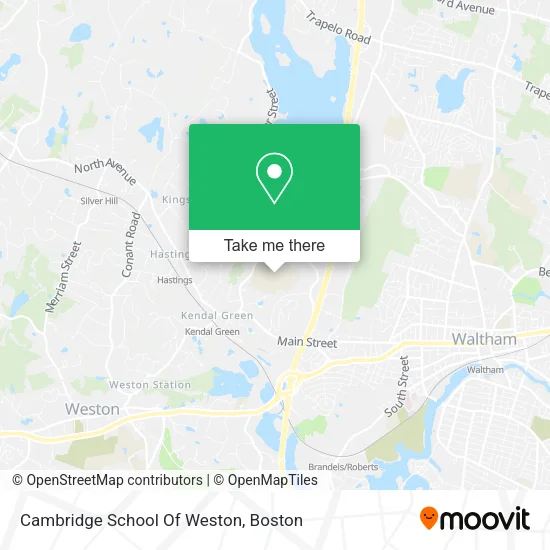 Cambridge School Of Weston map