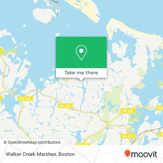 Mapa de Walker Creek Marshes