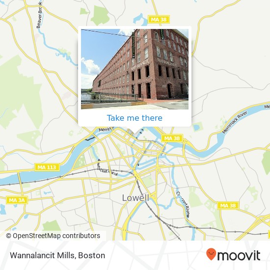 Wannalancit Mills map