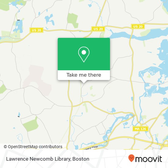 Mapa de Lawrence Newcomb Library