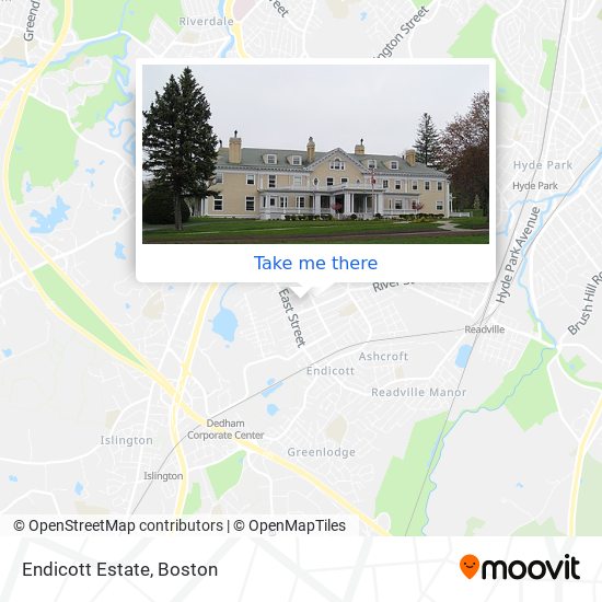 Endicott Estate map