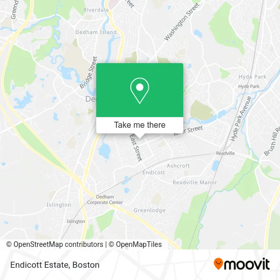 Endicott Estate map