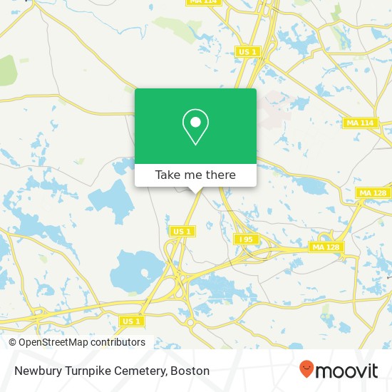 Newbury Turnpike Cemetery map