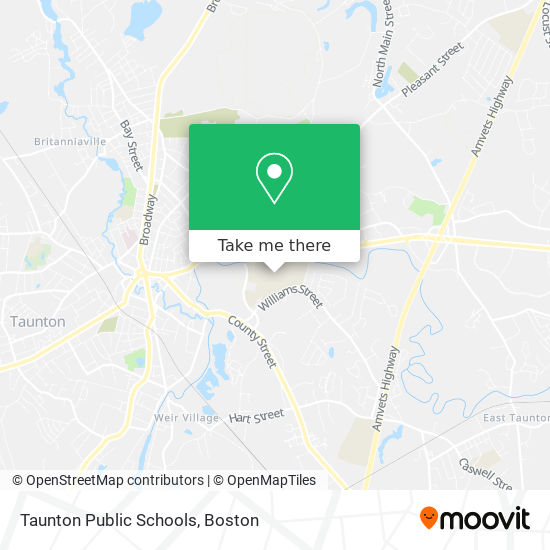 Mapa de Taunton Public Schools