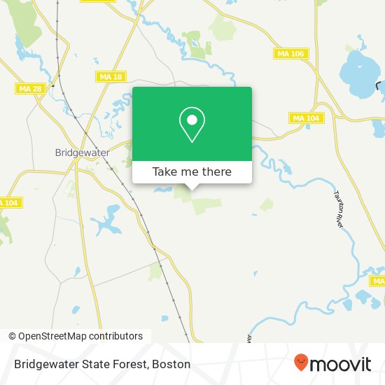 Bridgewater State Forest map