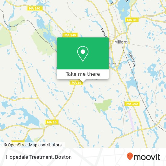 Mapa de Hopedale Treatment