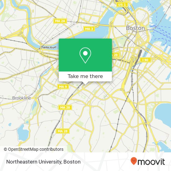 Mapa de Northeastern University