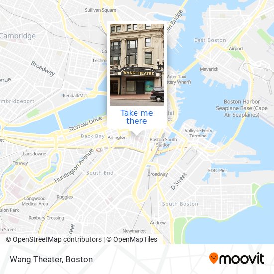 Wang Theater map