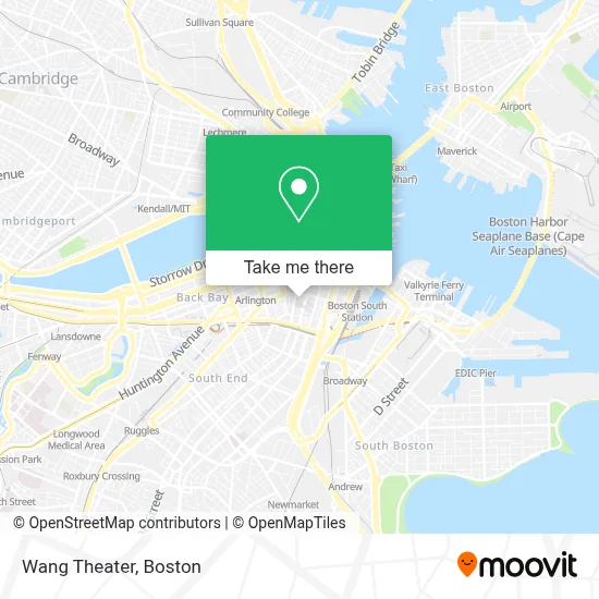 Wang Theater map
