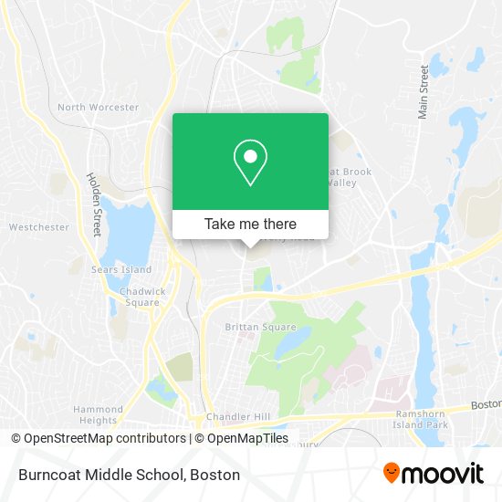 Burncoat Middle School map