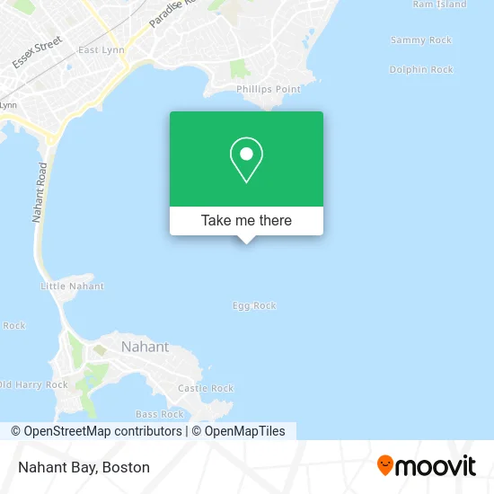Nahant Bay map