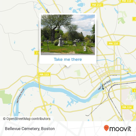 Bellevue Cemetery map