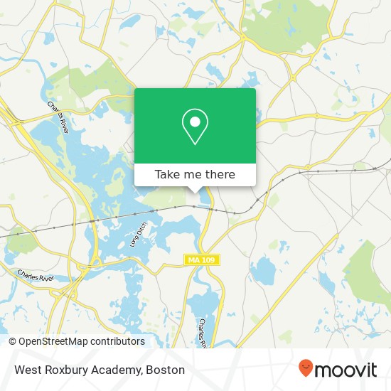 West Roxbury Academy map