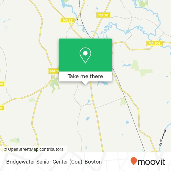 Bridgewater Senior Center (Coa) map