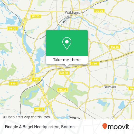 Mapa de Finagle A Bagel Headquarters