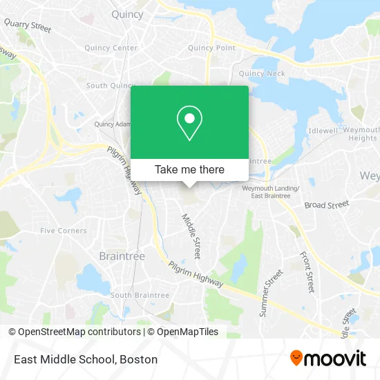 East Middle School map