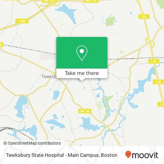 Mapa de Tewksbury State Hospital - Main Campus