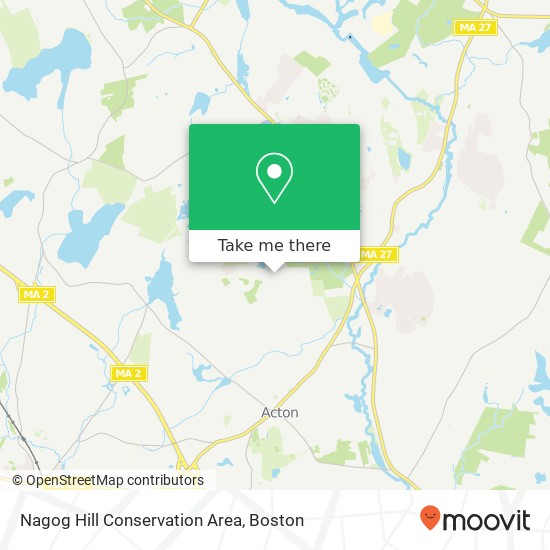 Mapa de Nagog Hill Conservation Area