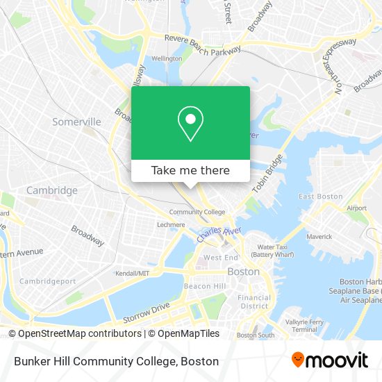 Mapa de Bunker Hill Community College