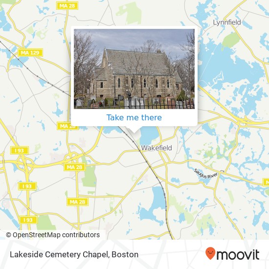 Lakeside Cemetery Chapel map