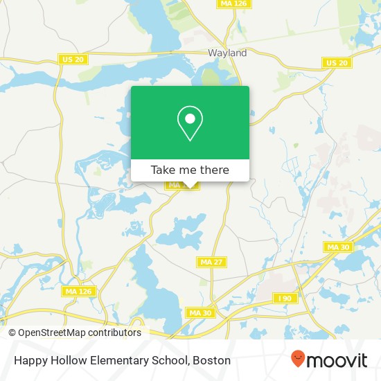 Happy Hollow Elementary School map