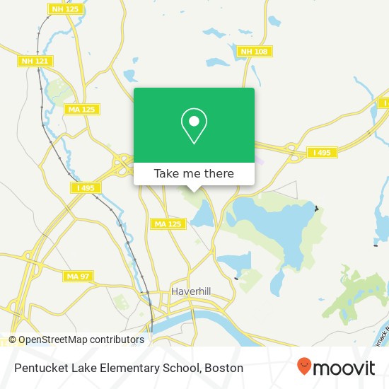 Mapa de Pentucket Lake Elementary School