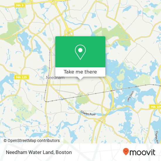 Mapa de Needham Water Land