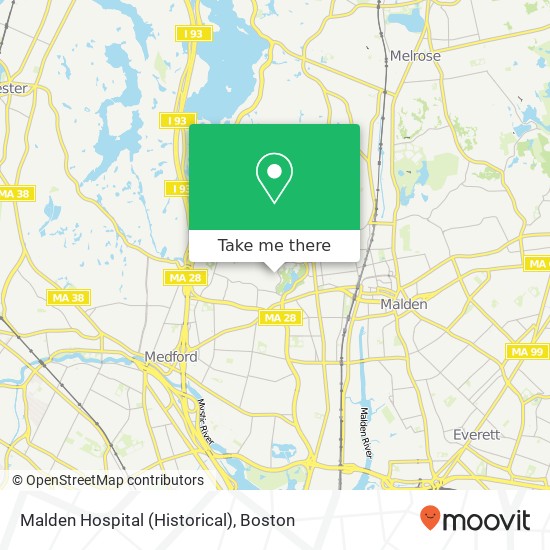Mapa de Malden Hospital (Historical)