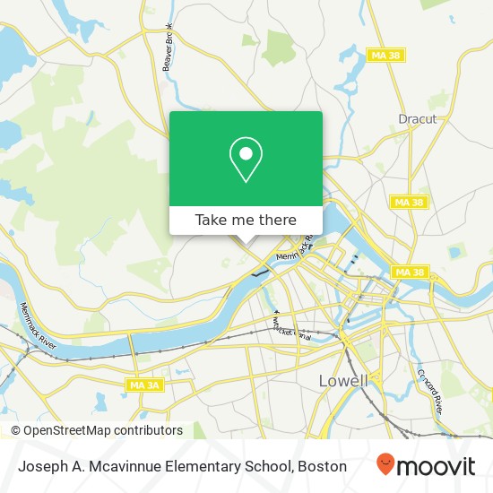 Mapa de Joseph A. Mcavinnue Elementary School