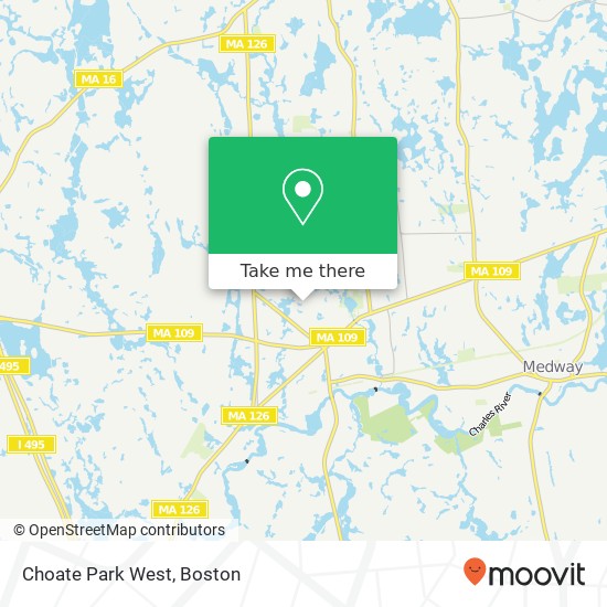 Choate Park West map