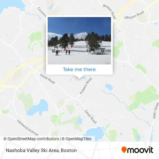 Nashoba Valley Ski Area Map How To Get To Nashoba Valley Ski Area In Boston By Bus Or Train?