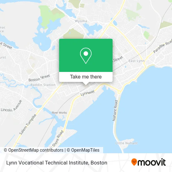 Mapa de Lynn Vocational Technical Institute