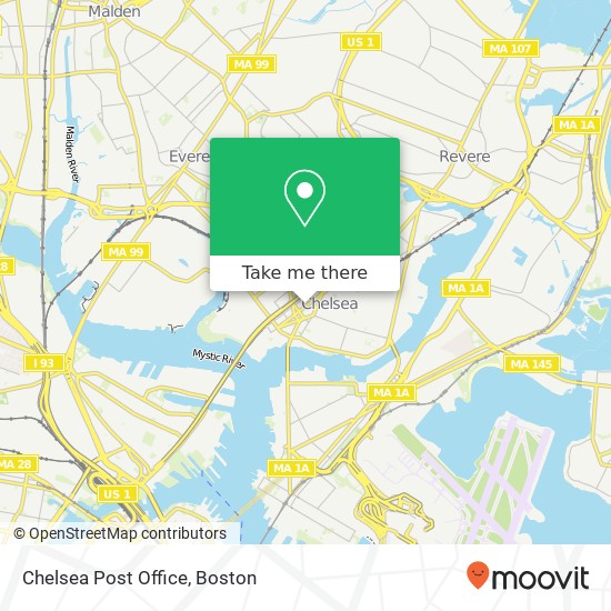 Mapa de Chelsea Post Office