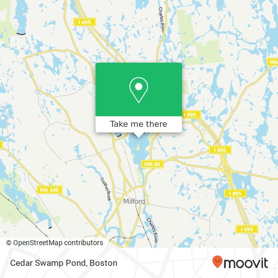 Cedar Swamp Pond map