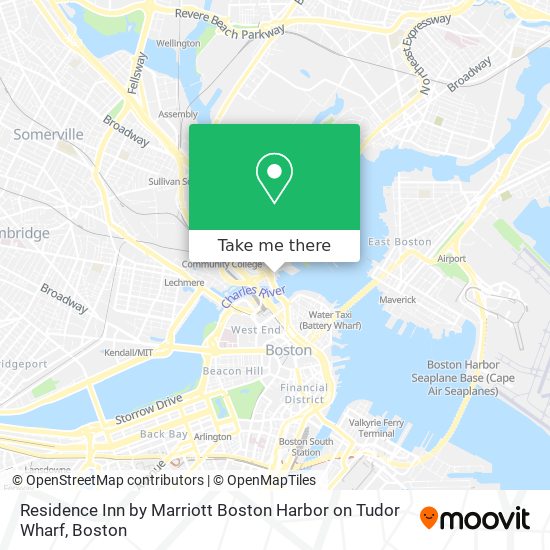 Mapa de Residence Inn by Marriott Boston Harbor on Tudor Wharf
