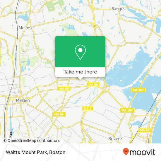 Mapa de Waitts Mount Park