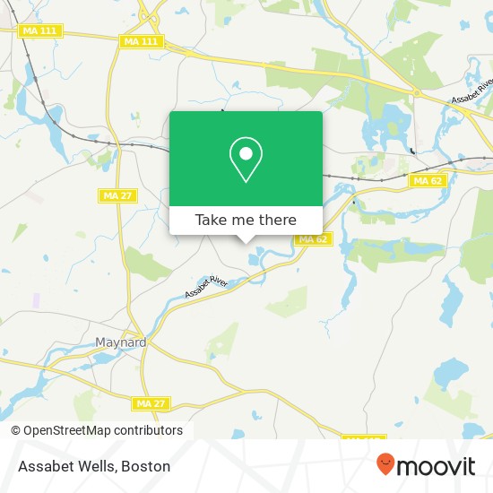 Assabet Wells map