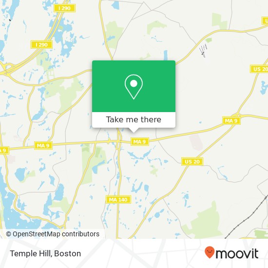 Mapa de Temple Hill