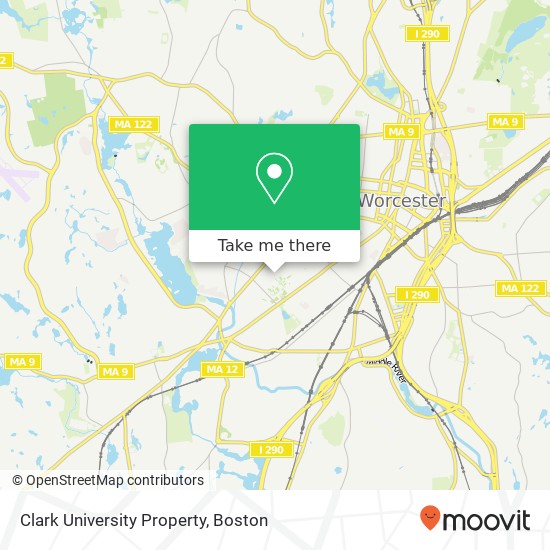 Clark University Property map