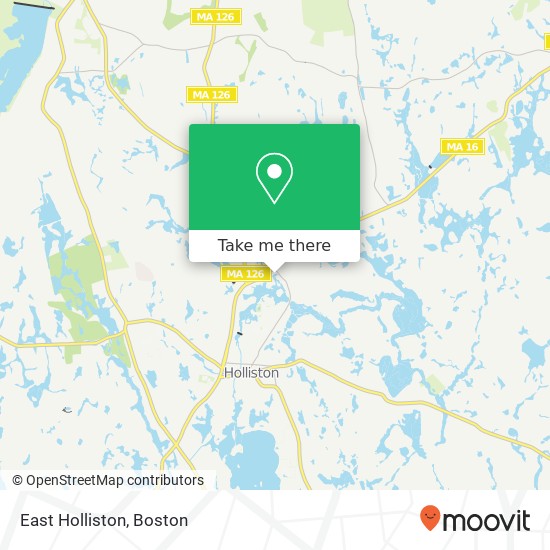 East Holliston map
