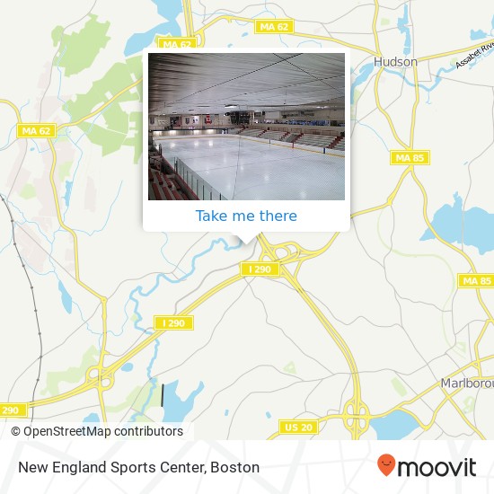 Mapa de New England Sports Center