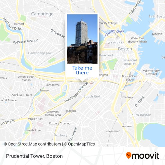Prudential Tower map