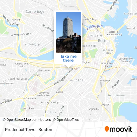 Mapa de Prudential Tower