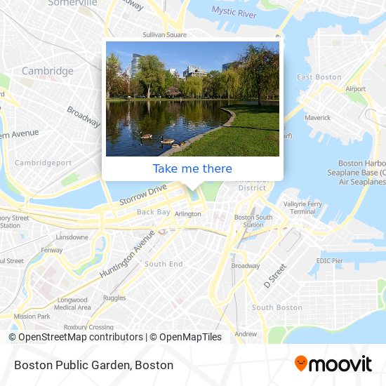 Mapa de Boston Public Garden