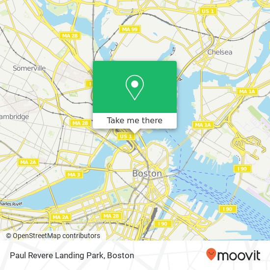 Mapa de Paul Revere Landing Park