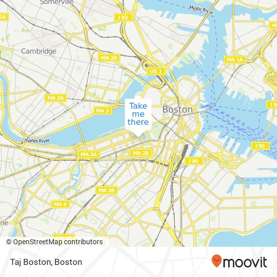 Mapa de Taj Boston